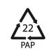 4291723 simbolo di riciclo carta pap 22 illustrazione vettoriale